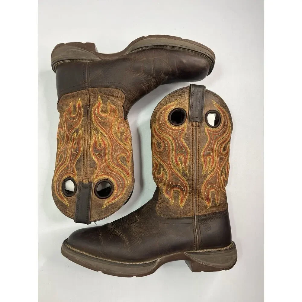 Durango Men’s Rebel Western DK Chestnut Boots DDB0317 Size 10M
